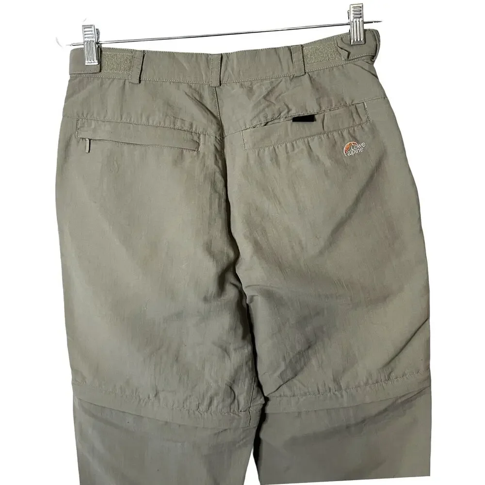 Lowe Alpine Womens Hiking Pants 29 Waist Nylon Zip Away Shorts Outdoor Utility